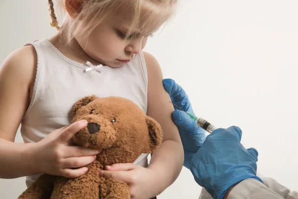 Kindervaccinatie Gezondheidszorg Medisch Concept Immunisatieprogramma Tegen Infectieziekten — Stockfoto
