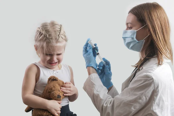 Kindervaccinatie Gezondheidszorg Medisch Concept Immunisatieprogramma Tegen Infectieziekten — Stockfoto