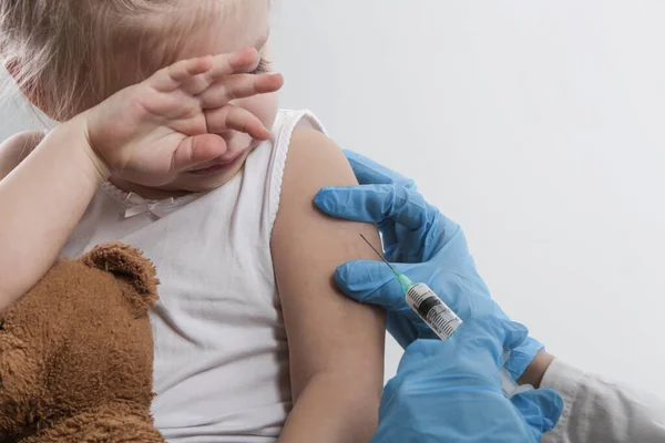 儿童疫苗接种 卫生保健和医疗概念 传染病免疫接种方案 — 图库照片