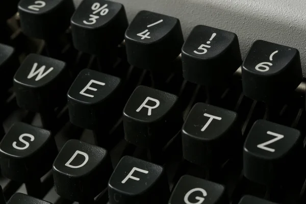 Imagen Cerca Teclado Una Máquina Escribir Vintage —  Fotos de Stock