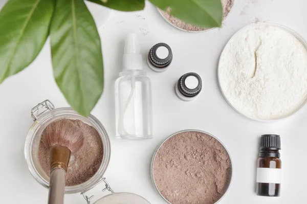 Productos Belleza Caseros Diy Orgánico Libre Tóxicos Cero Residuos Cosméticos — Foto de Stock