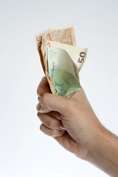 Geld in der Hand — Stockfoto