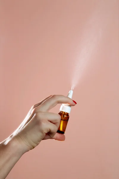 Spray nasale — Foto Stock