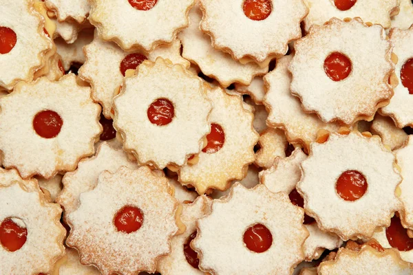 Jelly flower shaped cookies — Stock Photo, Image