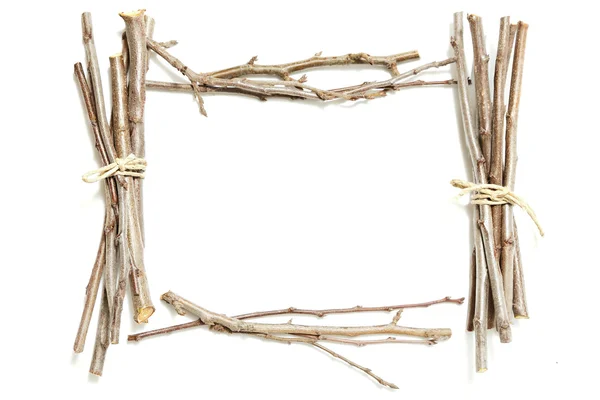 Twig frame — Stockfoto