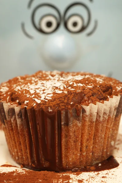 Don't look at my muffin — Stock Photo, Image