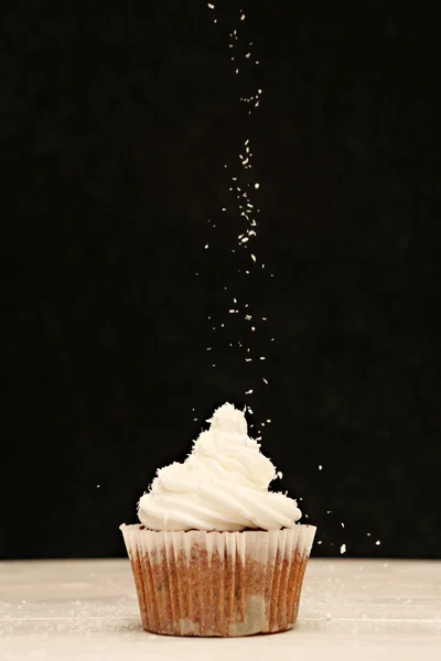 Coconut sprinkled cupcake — Stock Photo, Image