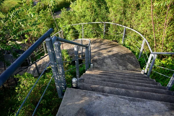 Τοπίο Θέα Στο Βουνό Σκάλα Στο Phu Kaew Khao Kao Εικόνα Αρχείου