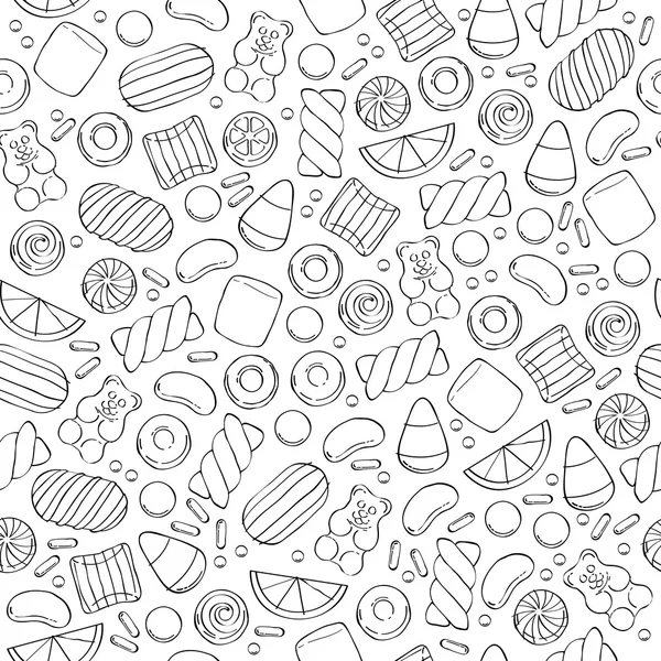 Assorted sweets seamless pattern. Royalty Free Stock Illustrations
