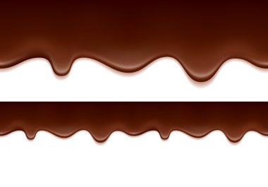 Melted chocolate drips