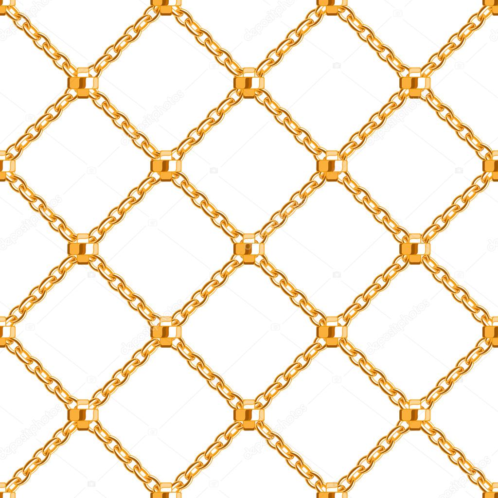Seamless pattern with golden chains — Stock Vector © rea_molko 51976541