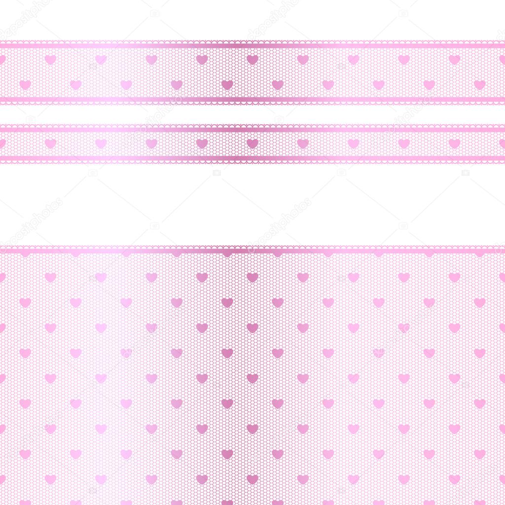 Download Pink lace borders | Seamless pink lace borders with hearts ...