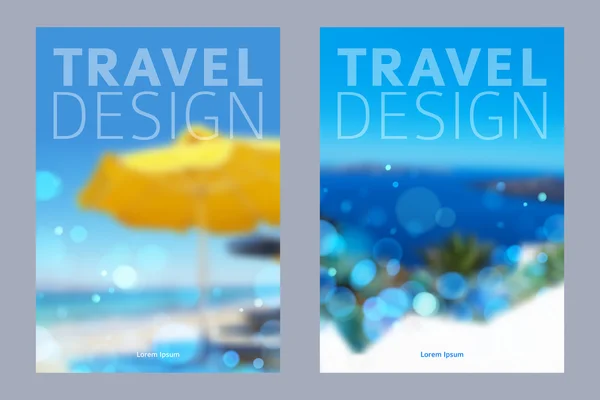 Cover design vector illustration - travel theme.