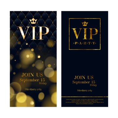 VIP invitation cards premium design templates.