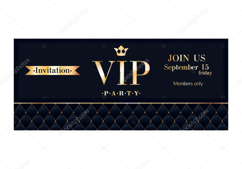 VIP-Einladung Karten Premium-Design-Vorlagen — Stockvektor © rea_molko ...
