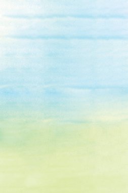 Yeşil ve sarı suluboya arka plan, suluboya yumuşak desenli ıslak beyaz arka plan, soyut yeşil nane rengi illüstrasyon afişi, duvar kağıdı