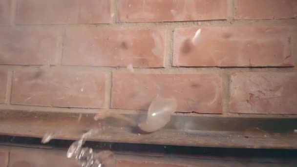 Firecracker Exploaded in a Wineglass - Super SlowMo — Stock Video