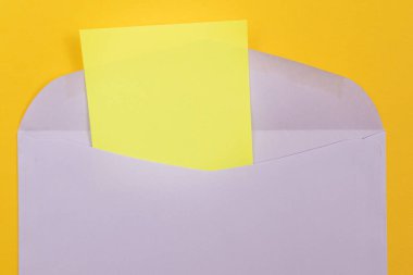 İçi Boş Sarı Kağıt Zarflı Violet Zarfı
