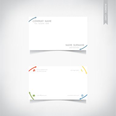 Kartvizit şablon seti, vektör eps10