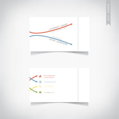 Kartvizit şablon seti, vektör eps10