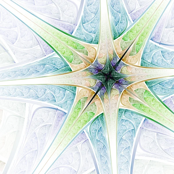Light abstract fractal cross, digital artwork for creative graphic design — Stock Photo, Image