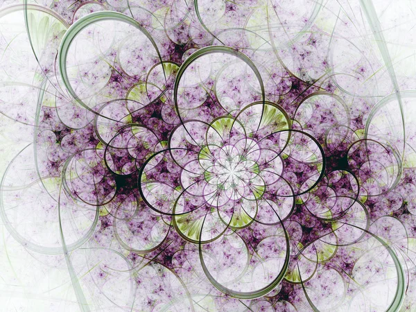 Lichte fractal floral textuur, digitale kunst voor creatieve grafisch ontwerp — Stockfoto