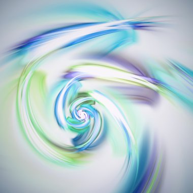 Pürüzsüz ışık fraktal spiral, yaratıcı grafik tasarım için dijital sanat
