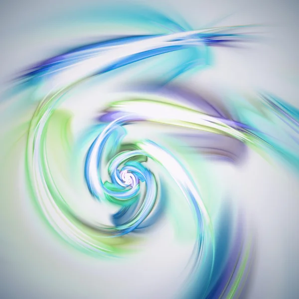 Smooth light fractal spiral, digital artwork for creative graphic design — Stock Photo, Image