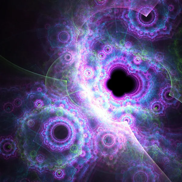 Patrón fractal steampunk oscuro, obra de arte digital para el diseño gráfico creativo — Foto de Stock