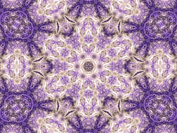 Sterren gevormde fractal mandala, digitale kunst voor creatieve grafisch ontwerp — Stockfoto