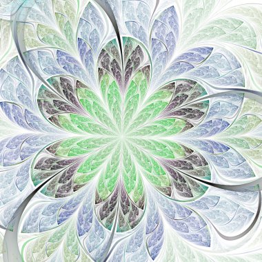 hafif fraktal çiçek, yaratıcı grafik tasarım için dijital sanat