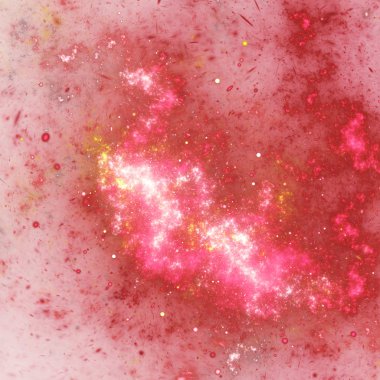 Parlak fraktal pamuk şeker, yaratıcı grafik tasarım için dijital sanat