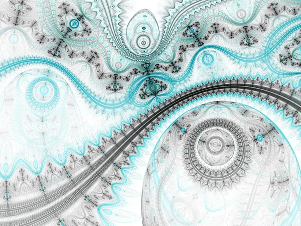 Máquina del tiempo fractal abstracta, obra de arte digital para el diseño gráfico creativo —  Fotos de Stock