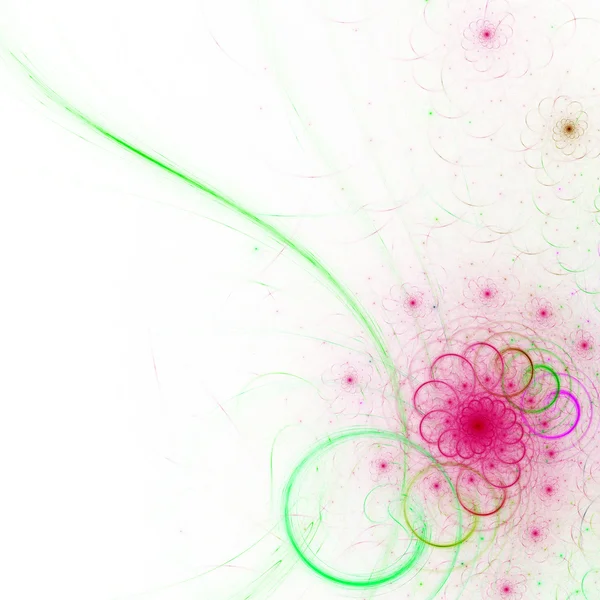 Spirale fractale colorée avec espace libre, illustration numérique pour la conception graphique créative — Photo