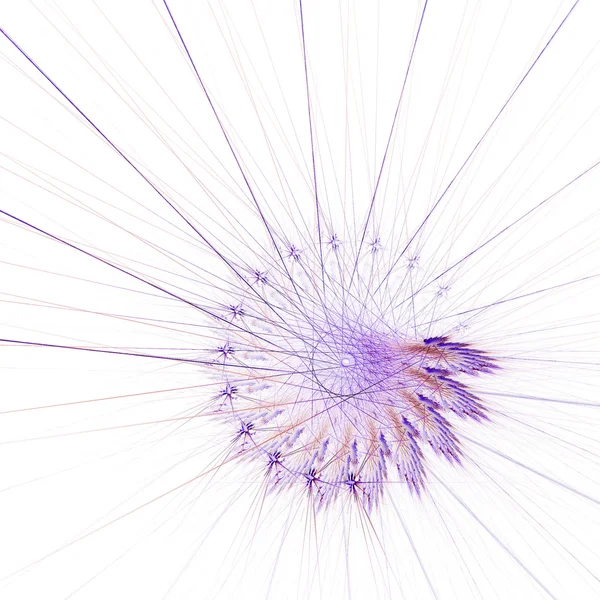 Spirale fractale violet clair, illustration numérique pour la conception graphique créative — Photo