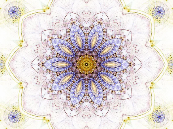 Mandala abstrata floral, arte digital para design gráfico criativo — Fotografia de Stock