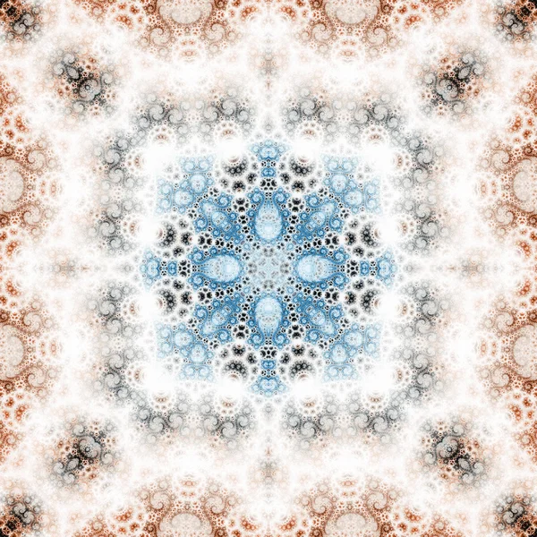 Let hvirvlende fraktale mandala, digital kunst til kreativt grafisk design - Stock-foto