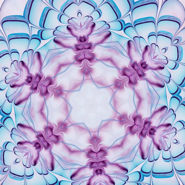 Rauchige fraktale Blume, digitales Kunstwerk für kreatives Grafikdesign — Stockfoto