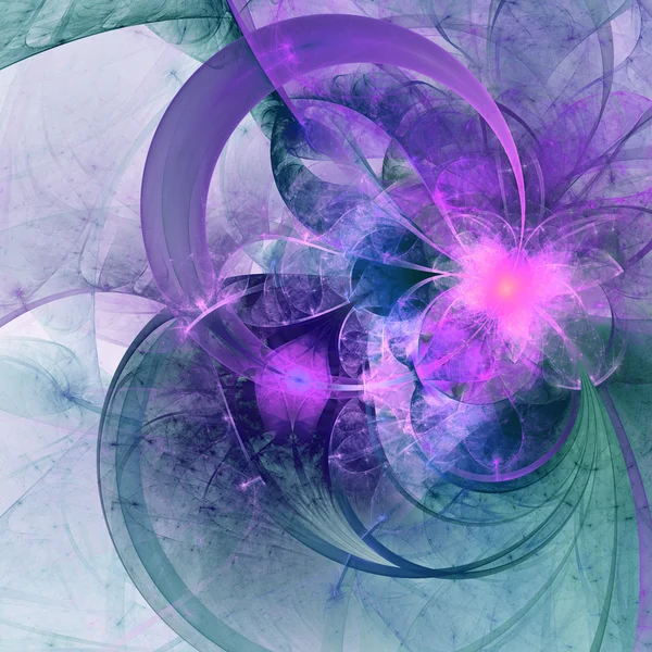 Smooth fractal butterfly, digital artwork for creative graphic design — ストック写真