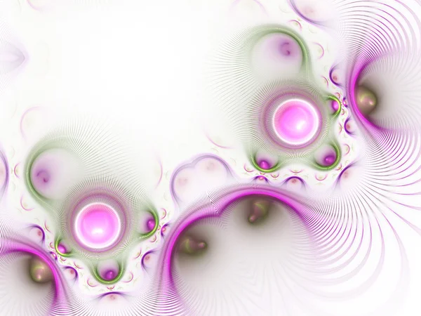 Pink fractal clockwork, digital artwork for creative graphic design — Zdjęcie stockowe