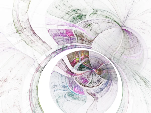 Rosa getöntes Fraktalmuster, digitale Kunstwerke für kreatives Grafikdesign — Stockfoto