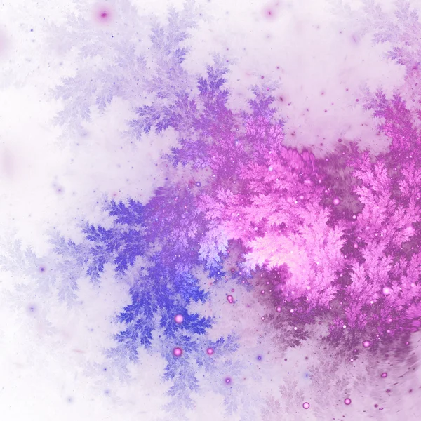 Розовое фрактальное инопланетное растение, цифровые произведения искусства для творческого графического дизайна — стоковое фото