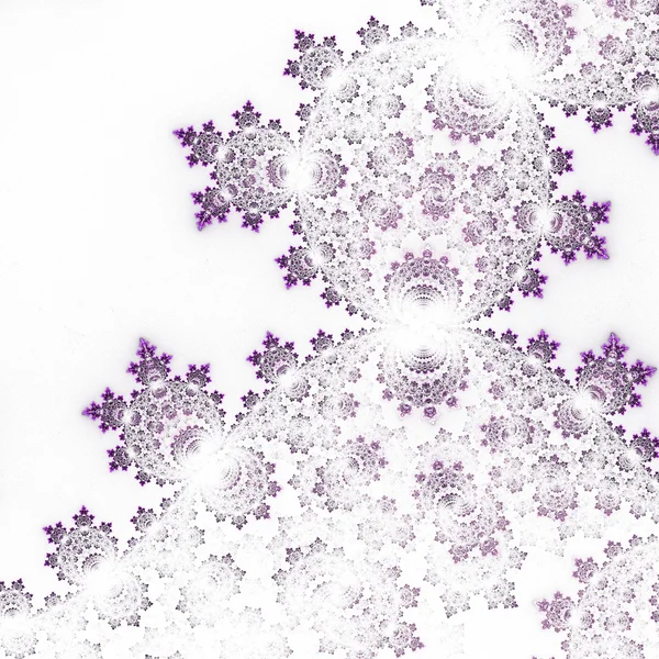 紫色的分形漩涡，数码艺术作品的平面创意设计 — 图库照片