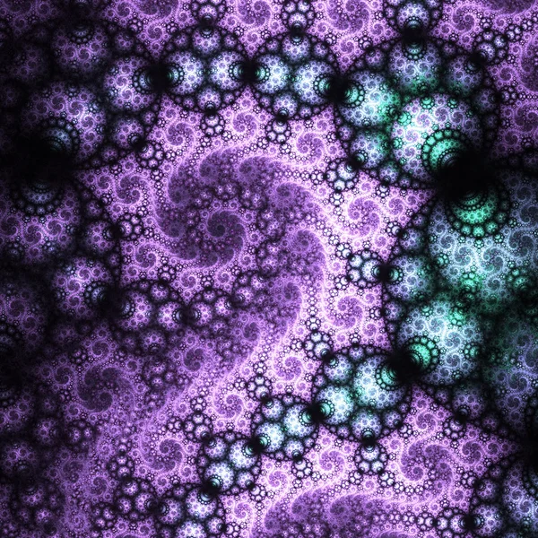 Paarse swirly fractal textuur, digitale kunst voor creatieve grafisch ontwerp — Stockfoto