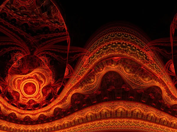 抽象形熔岩，数码艺术作品的创意图形设计 — 图库照片