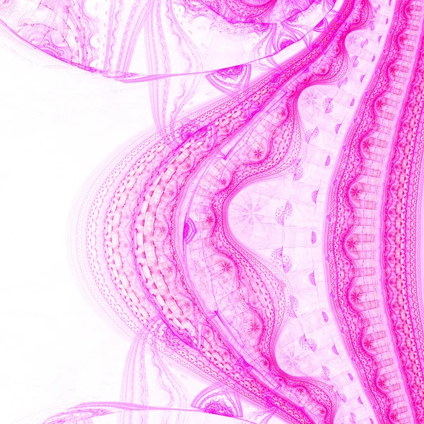 Roze fractal kant, digitale kunst voor creatieve grafisch ontwerp — Stockfoto