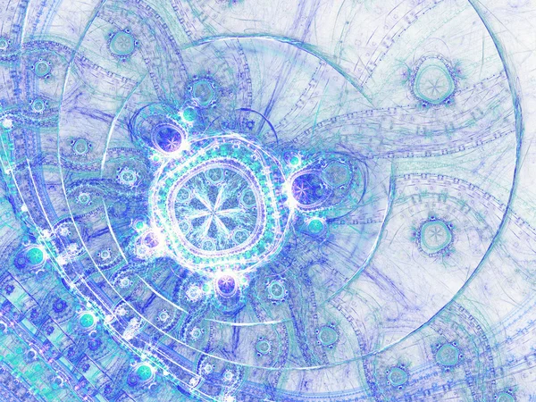Abstracte fractal Oceaan, digitale kunst voor creatieve grafisch ontwerp — Stockfoto