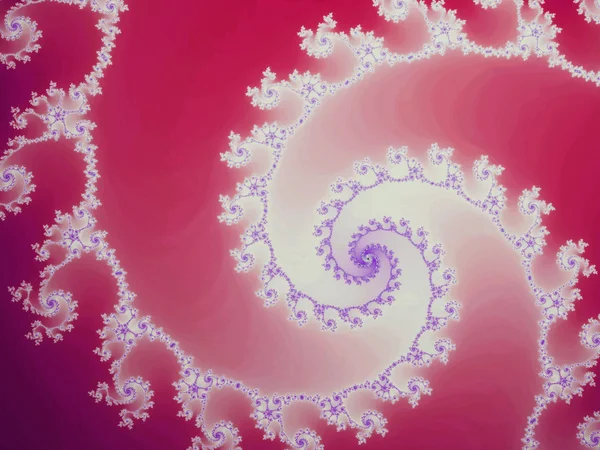 Purple fractal spiral, digital artwork for creative graphic design — Stock Photo, Image