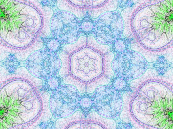 Mandala floral doux, illustration numérique pour la conception graphique créative — Photo