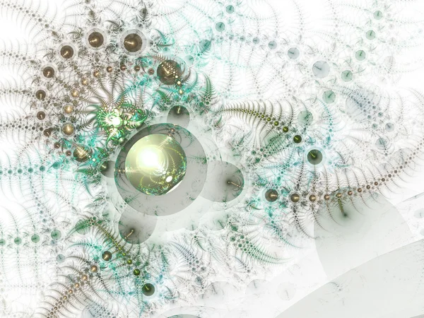 Абстрактна фрактальна спіраль, цифрова художня робота для творчого графічного дизайну — стокове фото